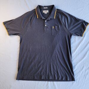 Origional Penguin By Munsingwear XXL Polo Shirt Grey Yellow Short Sleeve